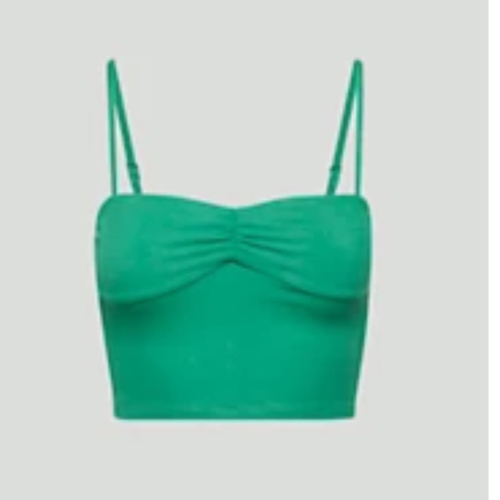 Aritzia Sun-deh nature green Boston Tank